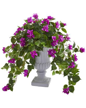 Nearly Natural Bougainvillea Artificial Plant In Decorative Urn