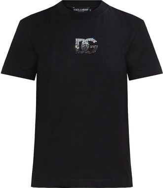 Dolce & Gabbana T-shirt con applicazione - Nero