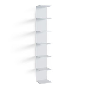 Vicco Estanter&iacute;a De Pared Para La Habitaci&oacute;n De Los Ni&ntilde;os Paolo, Blanco, 30 X 190 Cm Con 6 Compartimentos Abiertos