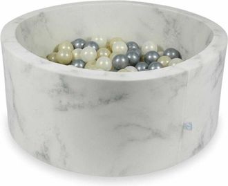 OEM Piscina Seca 90x40 De M&aacute;rmol Con 300 Bolas: Oro Claro, Plata, Opalescente