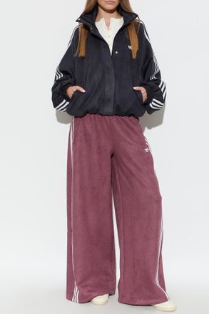 adidas Zip-up Logo Sweatshirt, Womens, Black