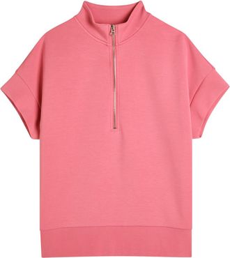 Varley Ritchie Short Sleeve Sweat Stretch-jersey top - Rose - S (UK8-10 / S)
