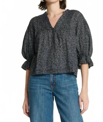 Nation Ltd Scarlet Pintuck Top In Santa Fe Floral