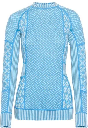 Kari Traa Smekker L/S Merinounterw&auml;sche f&uuml;r Damen | blau