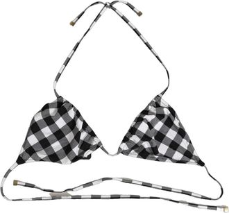 Dolce & Gabbana Gevlochten Bikini Top met Halter - Dames - Bikinis - Zwart - M - Badmode