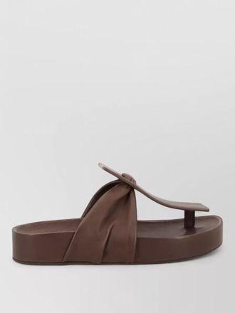 Uma Wang flat slide sandals open square toe strap