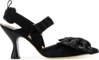 Fendi Black Slingback Heels