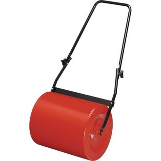 Flora Flora - Rasenwalze 70 l aus Metall rot/schwarz 60 cm Breite / 40 STRECKEcm