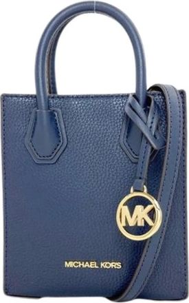 Michael Kors Pre-owned Mini Bags, female, Blue, Size: ONE SIZE Pre-owned Leather Mini Bag