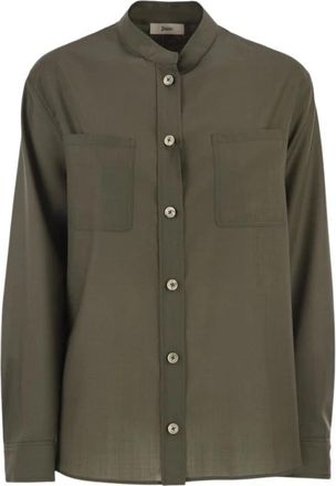 Herno Shirts - Dames - Overhemden - Groen - M - Overhemden