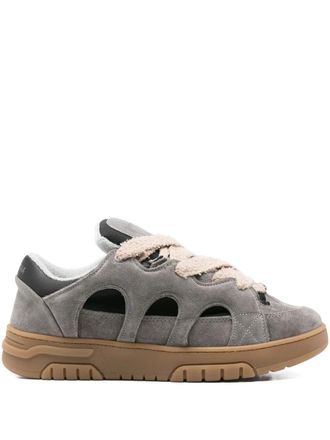 Santha cut-out sneakers - unisex - Rubber/Suede/Fabric - 45 - Grey