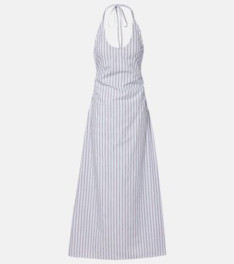 Sir. Pinstripe cotton-blend maxi dress