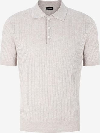 Gran Sasso Polohemd aus Leinen und Baumwolle