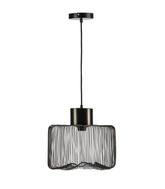 Els Banys L&aacute;mpara techo met&aacute;lica negro