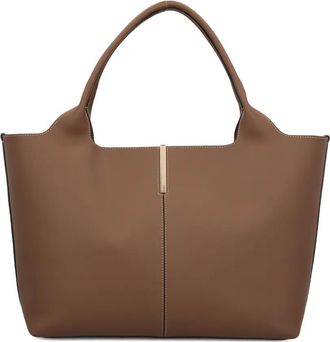 Tod's Kleine leren shopper - Bruin