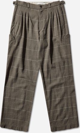 Kiko Kostadinov Men s Andras Formal Trousers Taupe Check