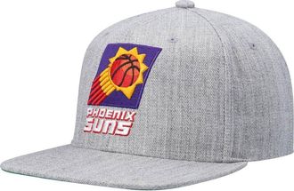 Mitchell & Ness Mens Mitchell & Ness Heathered Gray Phoenix Suns Hardwood Classics Team 2.0 Snapback Hat in Heather Gray at Nordstrom
