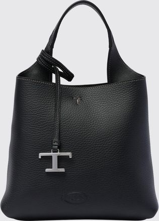Tod's Mini borsa a mano in pelle martellata con charm e logo impresso