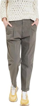 Alpha Studio Geplooide Broek - Dames - Chinos - Grijs - M - Broeken