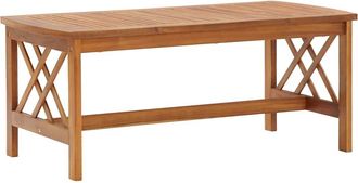 vidaXL Mesa De Centro De Madera Maciza De Acacia 102x50x43 Cm Vidaxl