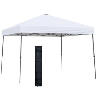 OUTSUNNY Cenador plegable 300x300x250 cm blanco