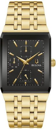 Bulova Dante Quartz Black Dial Mens Watch 97C113
