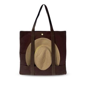 Lastelier Parakalo Cotton Canvas Bag in Brown at Nordstrom, Size Large