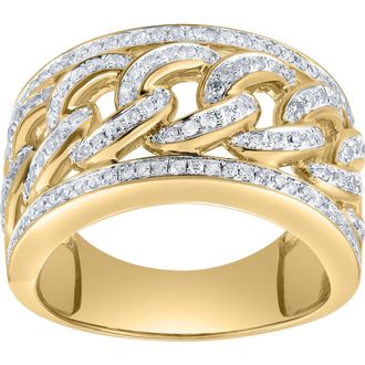 LuvMyJewelry Cubalux 0.75 Ct 14K Gold Diamond Ring in 14K Yellow Gold at Nordstrom, Size 10