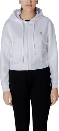 A|X Armani Exchange Mujer, Sudaderas, Blanco, Talla: S