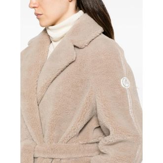 Fusalp Belted Faux-shearling Coat
