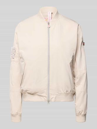 Frieda & Freddies Bomberjacke mit Label-Patches Modell BROOKLYN NEO in Ecru, Gr&ouml;&szlig;e 34