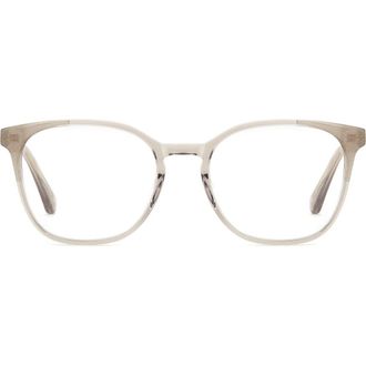 Kate Spade New York hermione 52mm square optical glasses in Grey at Nordstrom