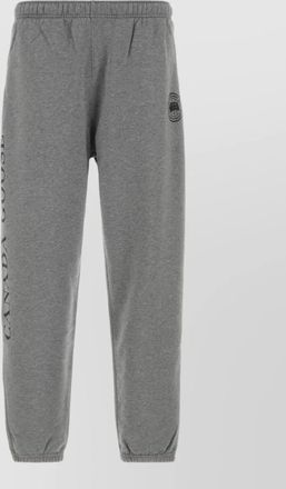 Canada Goose cotton rove joggers elastic waist cuffs print