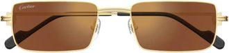 Cartier Sunglasses, unisex, Yellow, Size: 52 MM Ct0501S