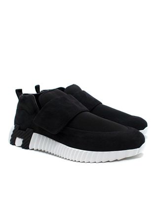 Herm&egrave;s Black Suede H Sneaker Size 40
