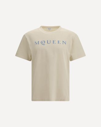 Alexander McQueen Cotton T-shirt with logo Male XXL