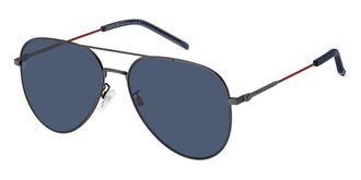 Tommy Hilfiger TH 2111/G/S Asian Fit R80/KU Mens Sunglasses Silver Size 60