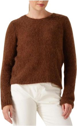 des petit hauts Truien & Vesten, Dames, Bruin, XS, Chouky Ronde hals knitwear