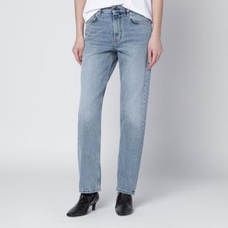 Toteme Washed-effect jeans in organic denim