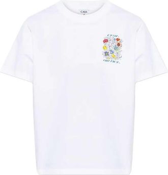 Casablanca T-shirt Casablanca a maniche corte con stampa Graffiti