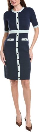 St. John Flat Back Rib Stand Alone Sweaterdress