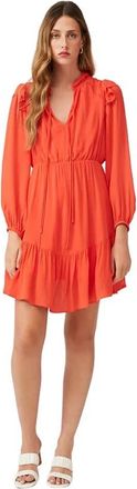 Suncoo Korte- vloeiende jurk - Dames - Korte kleedjes - Rood - M - Kleedjes