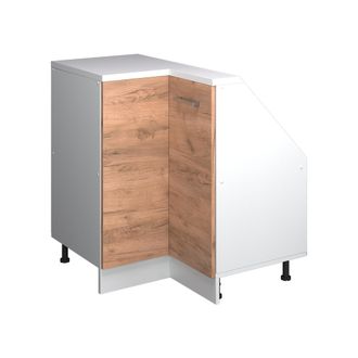 Vicco Armario Para Techo Inclinado Armario De Esquina Rion, Oro Potencia Roble/blanco, 75.6 X 81.6 Cm Con 1 Puerta, Vicco
