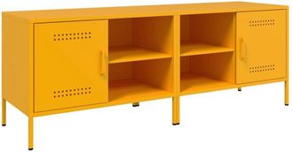 vidaXL Tv Cabinets 2 pcs Mustard Yellow 68x39x50.5 cm Steel Vidaxl