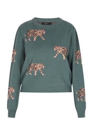 Faina Jumper Dames donkergroen
