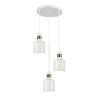 Netlighting Modern Hanging Pendant White 3 Light E27