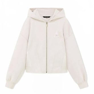 A|X Armani Exchange Full-zip Sweatshirt - Dames - Sweatshirts & Hoodies - Wit - Maat: S Katoen