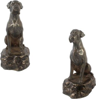 OEM Boxer, Boxer Iv - Estatuilla De Perro, Figura De M&aacute;rmol Blanco, Trofeo Para Exposici&oacute;n De Perros De Art-dog