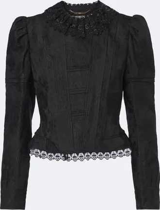 Chlo&eacute; Chlo&eacute; Wool and silk-blend jacquard lace jacket