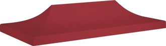 vidaXL Techo De Carpa Para Celebraciones Burdeos 6x3 M 270 G/m&sup2; Vidaxl Rojo